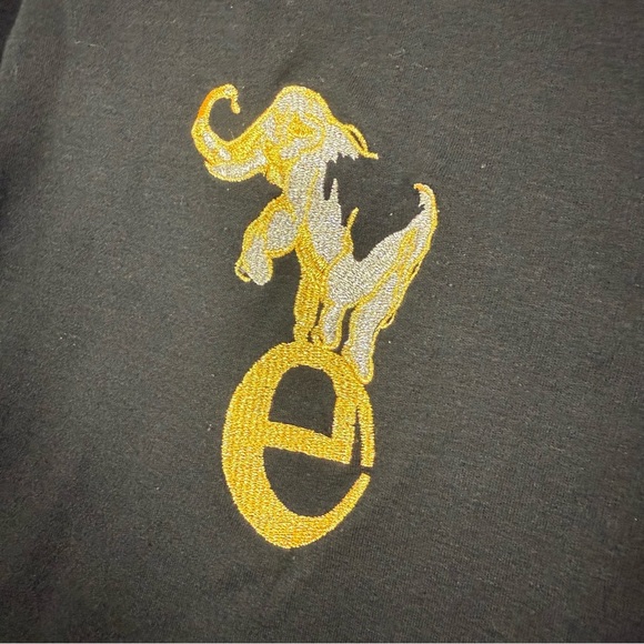 Vintage Black Cardigan silver Gold Embroidered zoo Animals gold pearl buttons - Picture 4 of 12